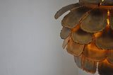 Very rare Artichoke brutalist lamp by Svend Aage Holm Sorensen