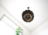 Very rare Artichoke brutalist lamp by Svend Aage Holm Sorensen