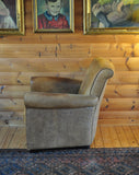Italian vintage leather club chair