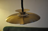 A classic Danish multilayered brass pendant light