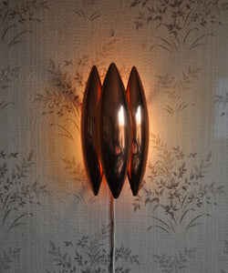 'Kastor' copper wall lamp, design Jo Hammerborg