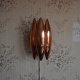 'Kastor' copper wall lamp, design Jo Hammerborg