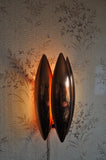 'Kastor' copper wall lamp, design Jo Hammerborg