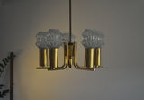Beautiful swedish brass chandelier