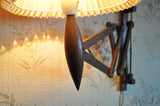 Rosewood & brass harmonica lamp