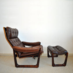 Rare and stunning norwegian easy chair